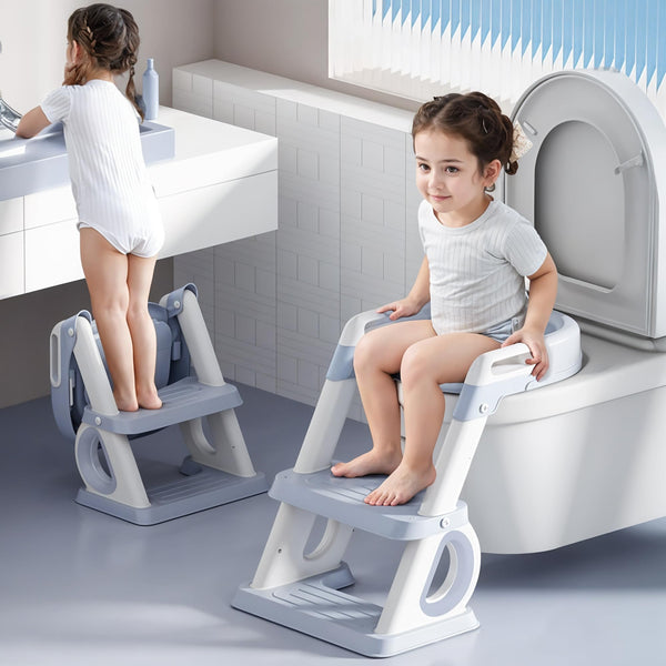 Baybee Western Toilet Potty Seat for Kids (2 IN 1 Ladder)