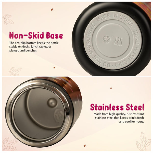 Baybee Stainless Steel Kids Sipper Water Bottle (420ml)