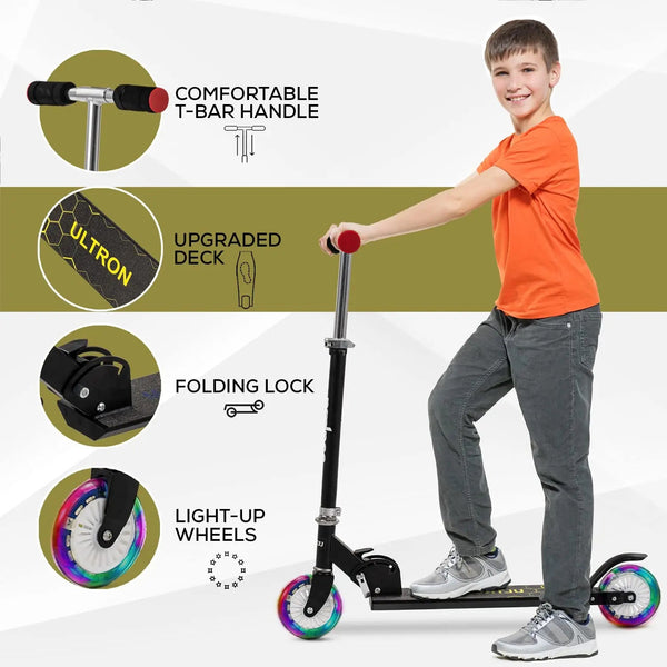 Baybee Ultron 2 Wheel Kids Skate Scooter with Foldable & 4 Height Adjustable Handle