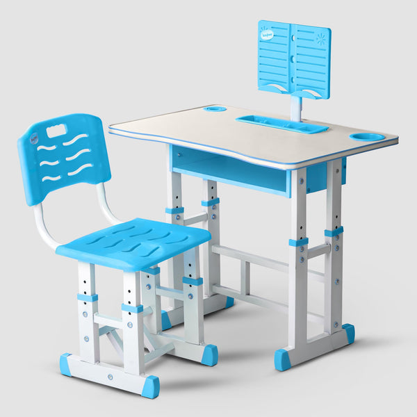 BAYBEE Multifunctional Kids Study Table for Students with Chair, 3 Height Adjustable Table