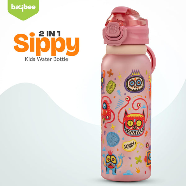 Baybee 2 in 1 Baby Sipper Bottle with Straw for Kids Leak Proof Sipper Water Bottle (900ml)