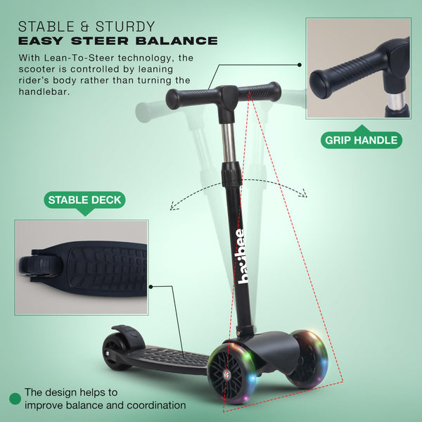 Baybee Zoomie Foldable Kick Scooter for Kids