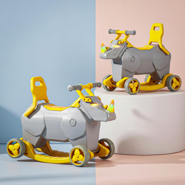 Baby Rocking Rhino 2 in 1  Ride on Toy Car for Kids