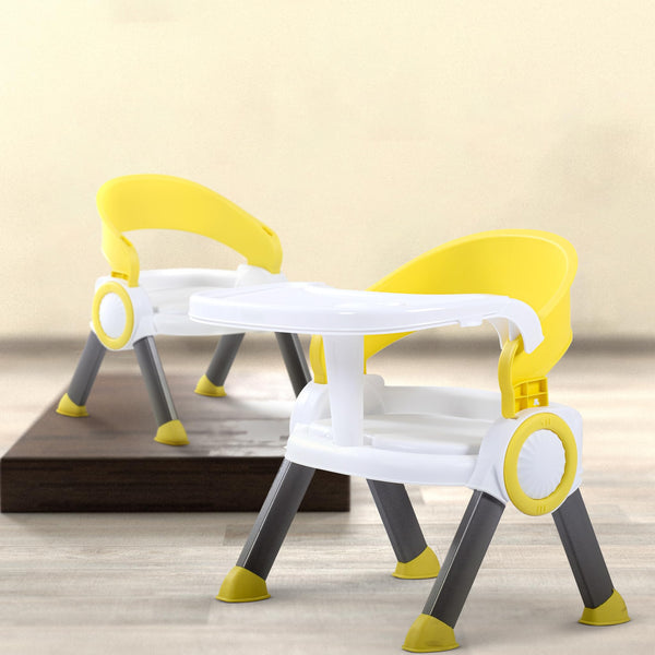 Baybee Plastic Booster Chair for Kids, Ergonomic Feeding Chair with Cushion Seat