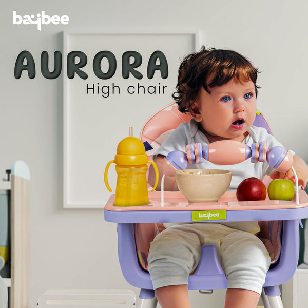 Baybee Aurora Series 3 in 1 Convertible High Chair for Kids with Adjustable Comfortable Seat