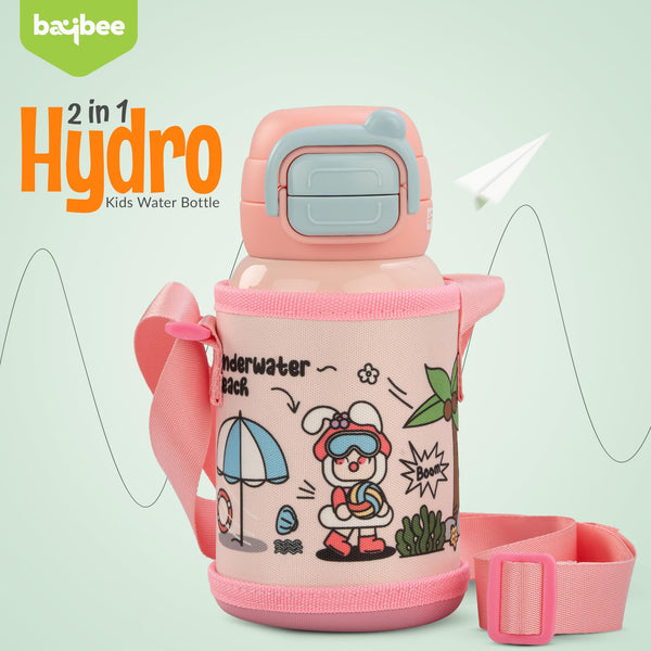 Baybee 2 in 1 Hydro Sipper Bottle for Kids Non-Toxic Water Bottle 500 ml