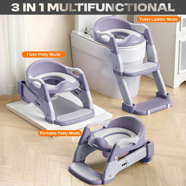 Baybee 3-in-1 Baby Potty Seat With Ladder for Kids, Baby Potty Chair Ladder Training