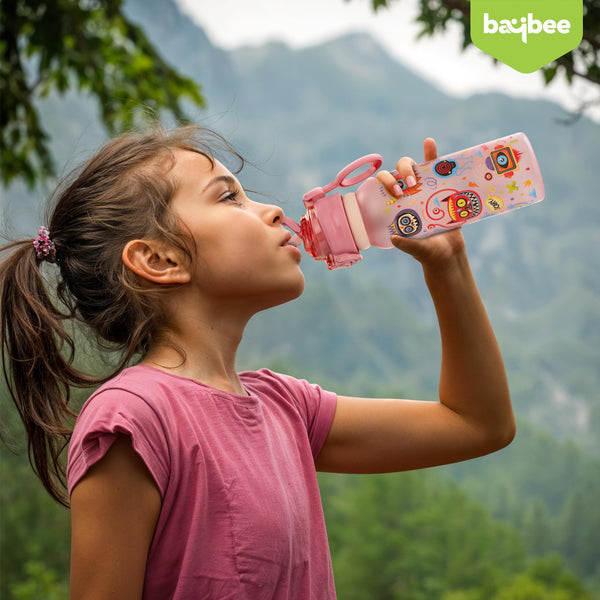 Baybee 2 in 1 Baby Sipper Bottle with Straw for Kids Leak Proof Sipper Water Bottle (900ml)