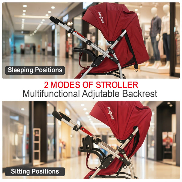 Baybee Aurevo Convertible Infant Baby Pram Stroller for Newborn Babies with 3-Position