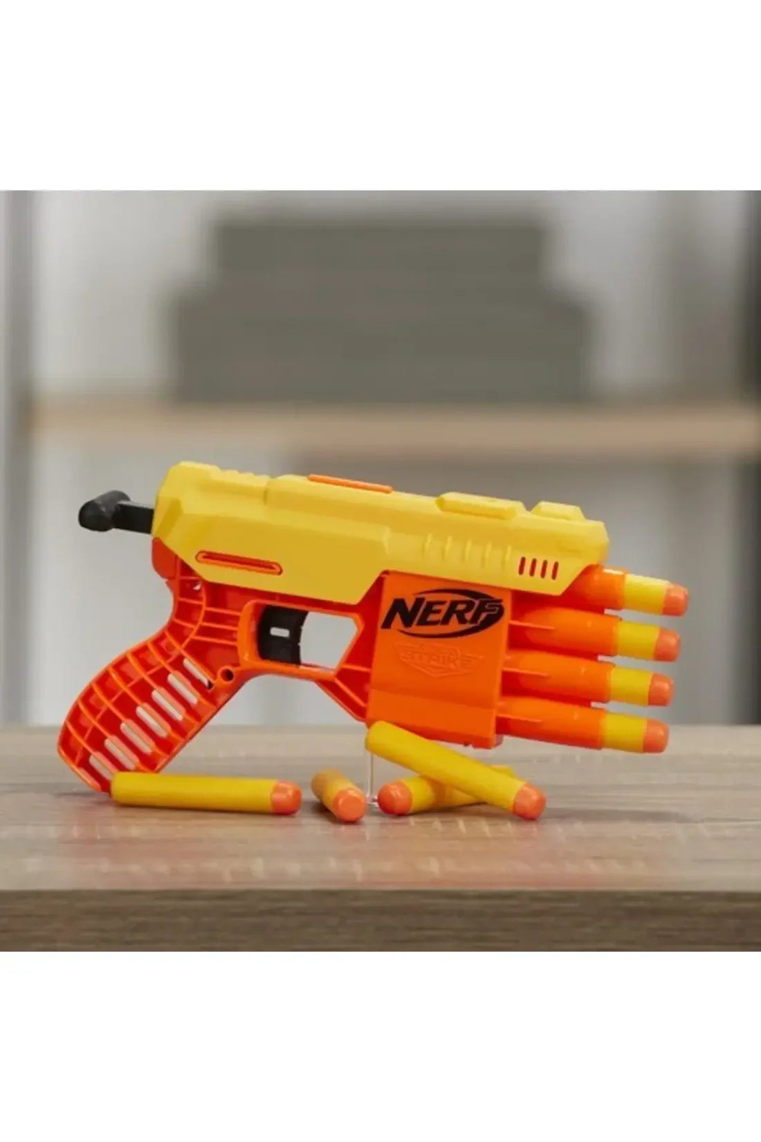 Nerf Alpha Strike Fang QS-4 Blaster, 4-Dart Blasting Fire 4 Darts In A Row, 10 Official Nerf Elite Darts Easy Load-Prime-Fire | hasbro | sams toy for Kids