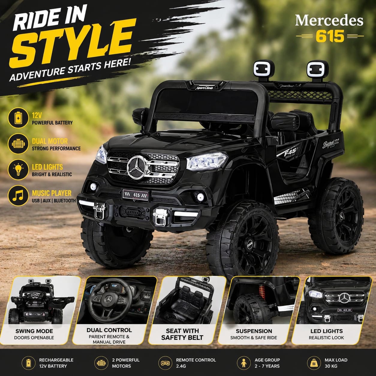 615 Kids Electric Jeep