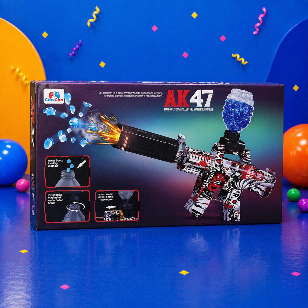 AK47 Luminous Spray Electric Water Bomb Gun  for Kids