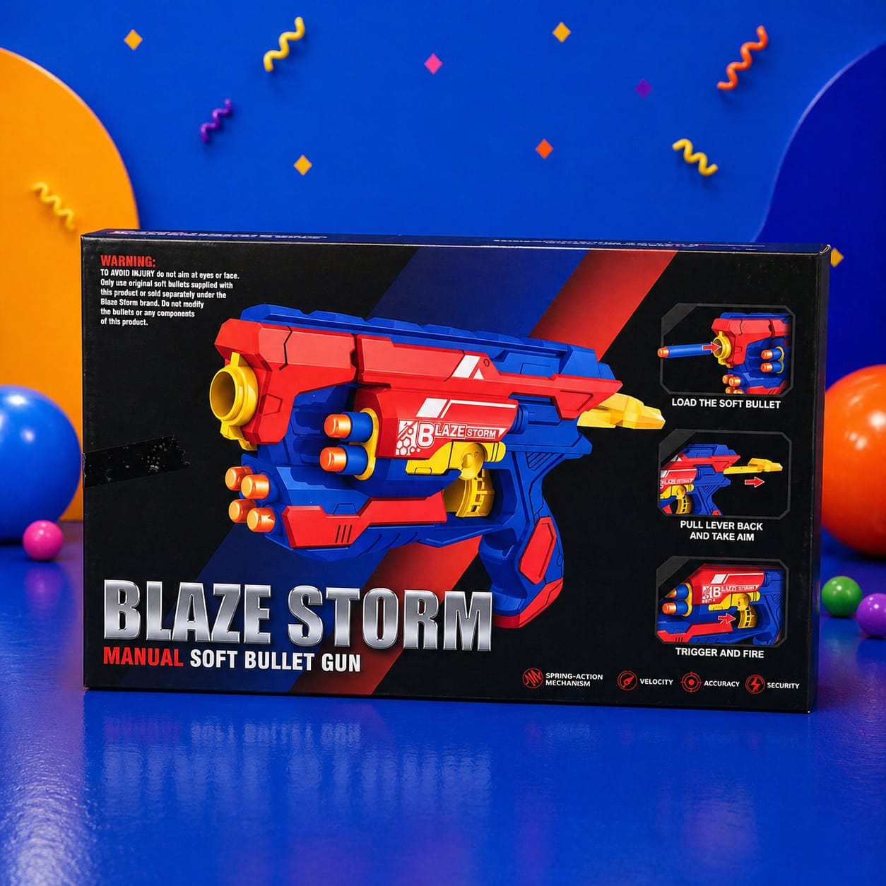 Blaze Storm Manual Soft Bullet Gun for Kids